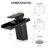 LED Waterfall Spout Single Hole Bathroom Faucet Mixer Tap with Cover Plate-90558060