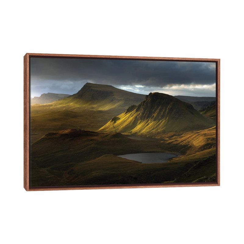 Adagio by David Bouscarle - Floater Frame Print on Canvas, 101.6 cm H x 66.04 cm W, Brown Framed