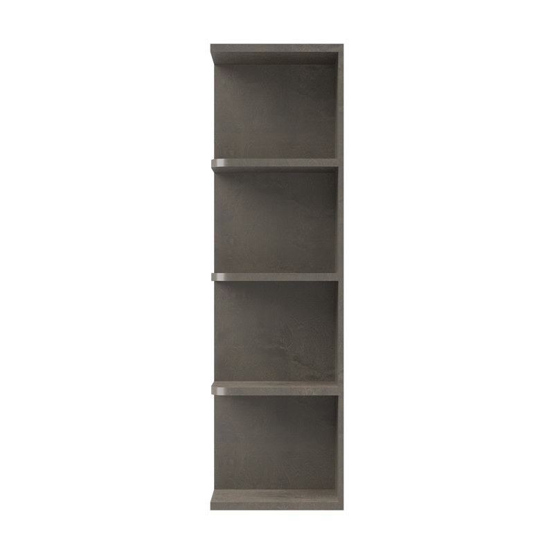 Tablette murale, 9" W x 42" H x 12" D, Double shaker Cinder