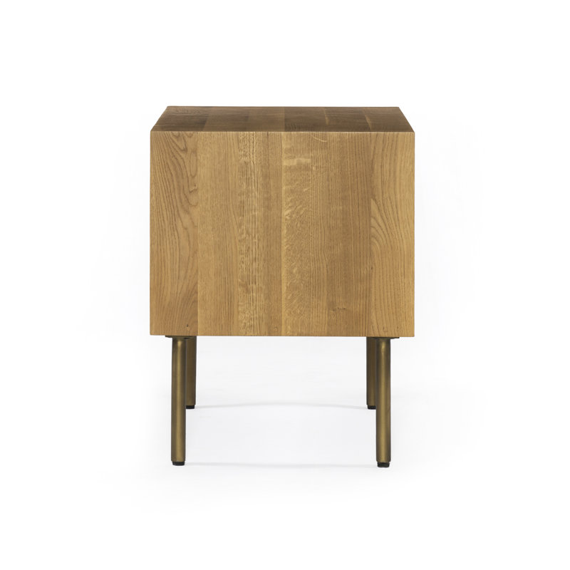 Carlisle 2 - Drawer Nightstand, Natural Oak