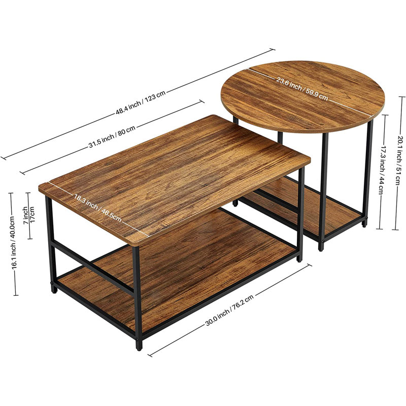 Table basse avec rangement Frame