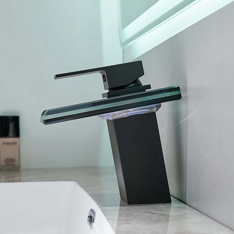 Single-handle Bathroom Faucet, Matte Black