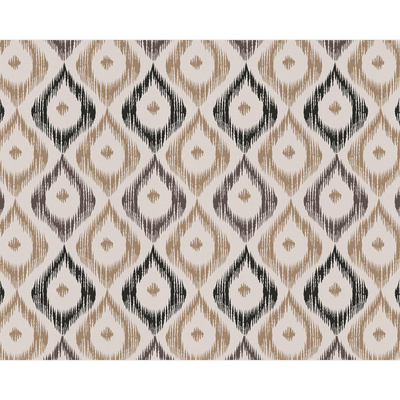 Palette neutre géométrique à motif géométrique, L 96 po x l 120 po