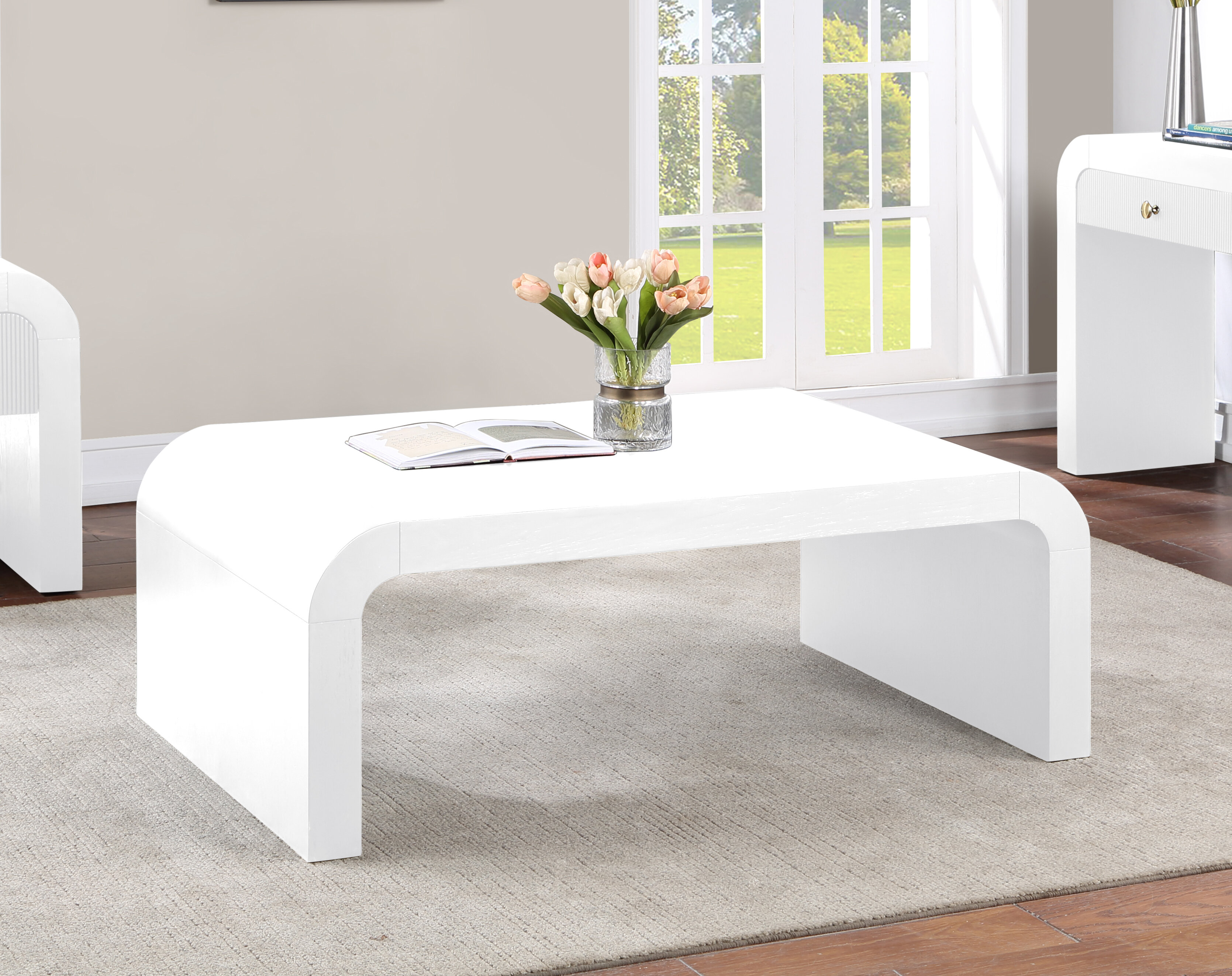 Meridian Furniture Artisto White Coffee Table