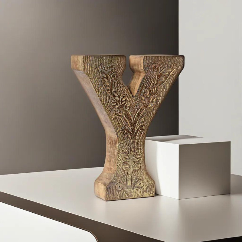 Haddam Text & Numbers Letter Block, Y, Gold