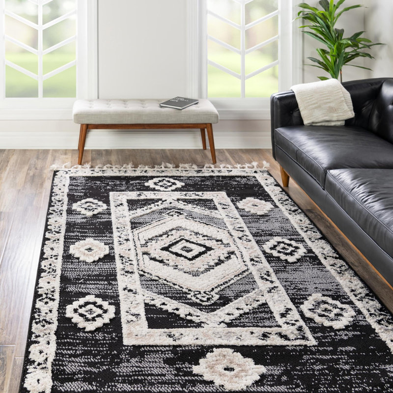 Gosnold Geometric Indoor Rug, Round 4'