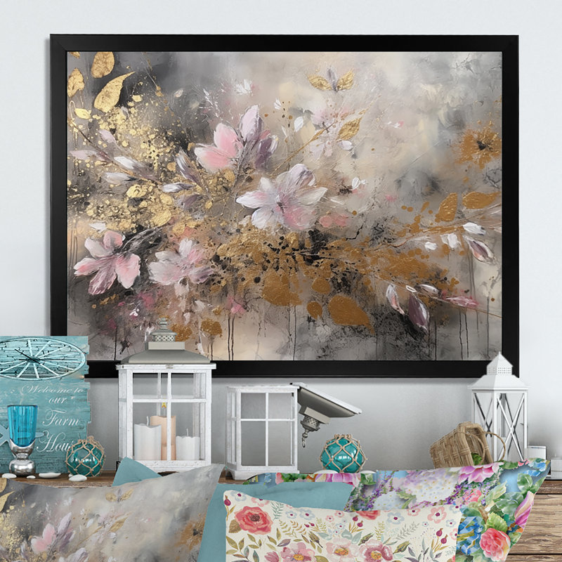 Ruberto Lush Delights sur toile, H 16 po x l 32 po x P 1 po, Cadre photo noir