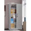 Armoire de rangement en métal 71 po avec portes verrouillables et 4 tablettes réglables, armoire en acier robuste pour garage, buanderie, bureau ou entrepôt-524694701