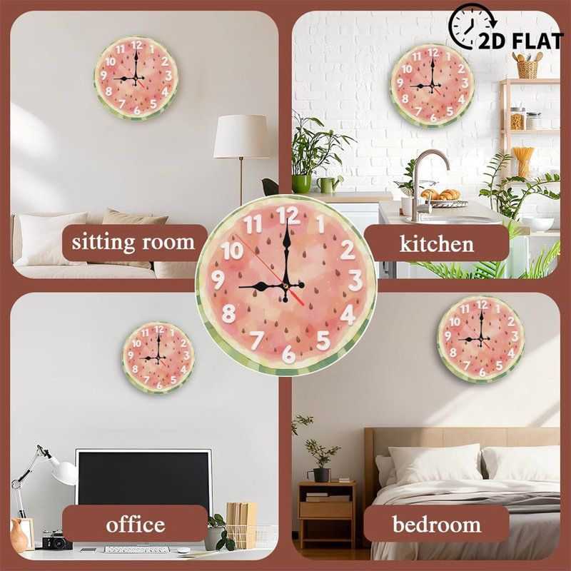 Horloge melon d'eau avec graines