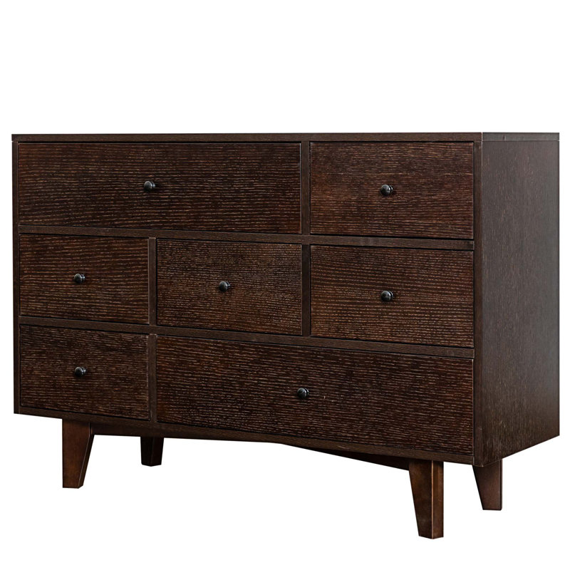Commode Jesus avec 7 tiroirs et pieds en bois massif
