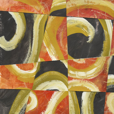 Fire & Slate II by Lisa Choate - Wrapped Canvas Painting