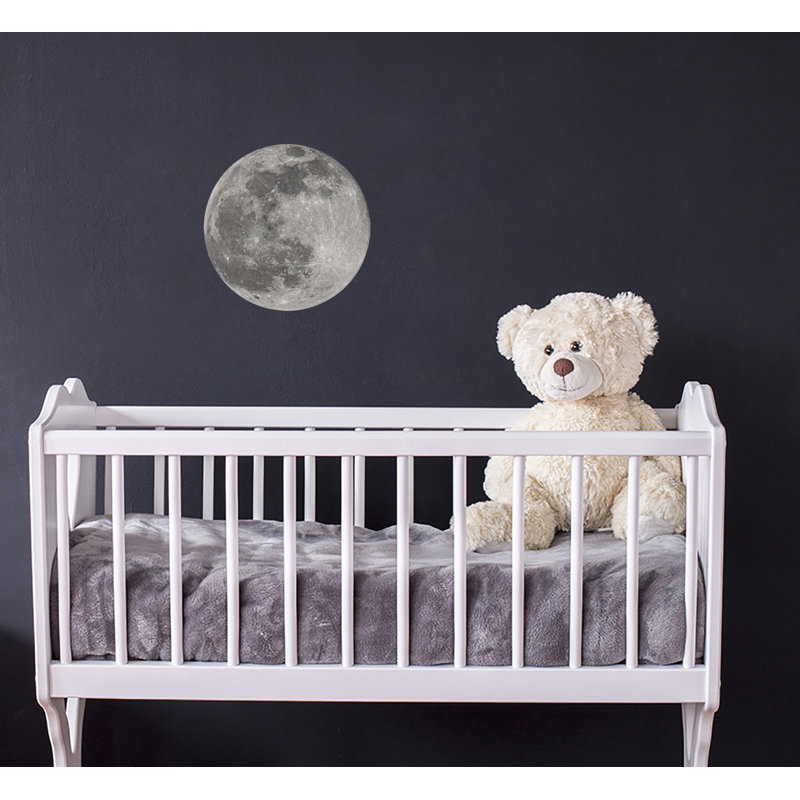 Adhésif décoratif lune, H 10 po x l 10 po