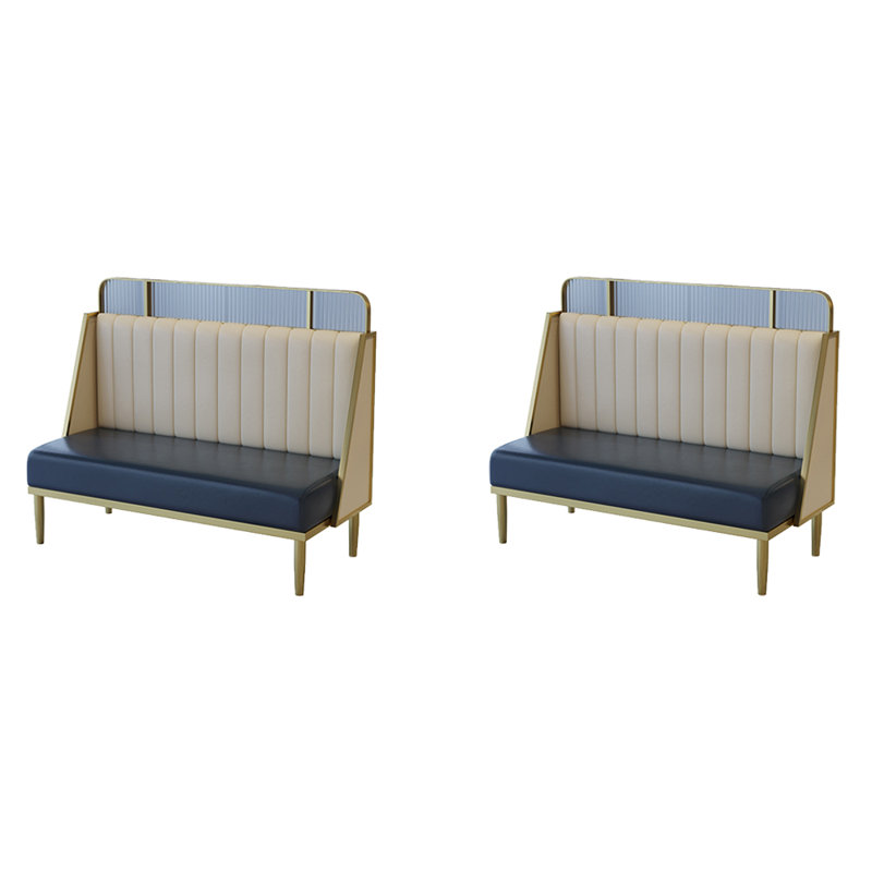 Banc rembourré en similicuir Fashion Light Luxury Cafe