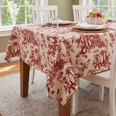 Lenox Pumpkin Toile Tablecloth
