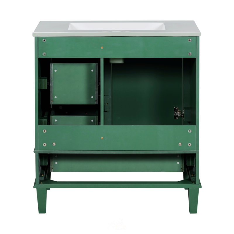 Ensemble de meuble-lavabo moderne 30 "avec lavabo, Vert