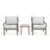 Vishali 2 - Person Patio Conversation Sets with Cushions