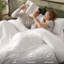 Housse de couette pour lit très grand en coton - Housse de couette 100% coton gaufré blanc noix de coco pour lit très grand, doux et doux pour toute la saison, 3 pièces, 104 po x 90 po-126671311-126671312