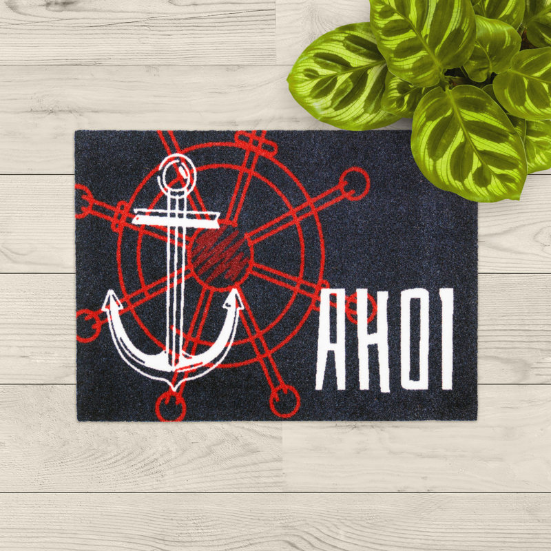 Ahoi Doormat - Bedruckte Fußmatte Maritim 50 x 70 cm