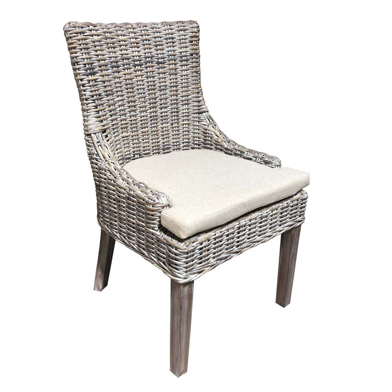 Chaise avec accoudoirs Lundeen, Taupe