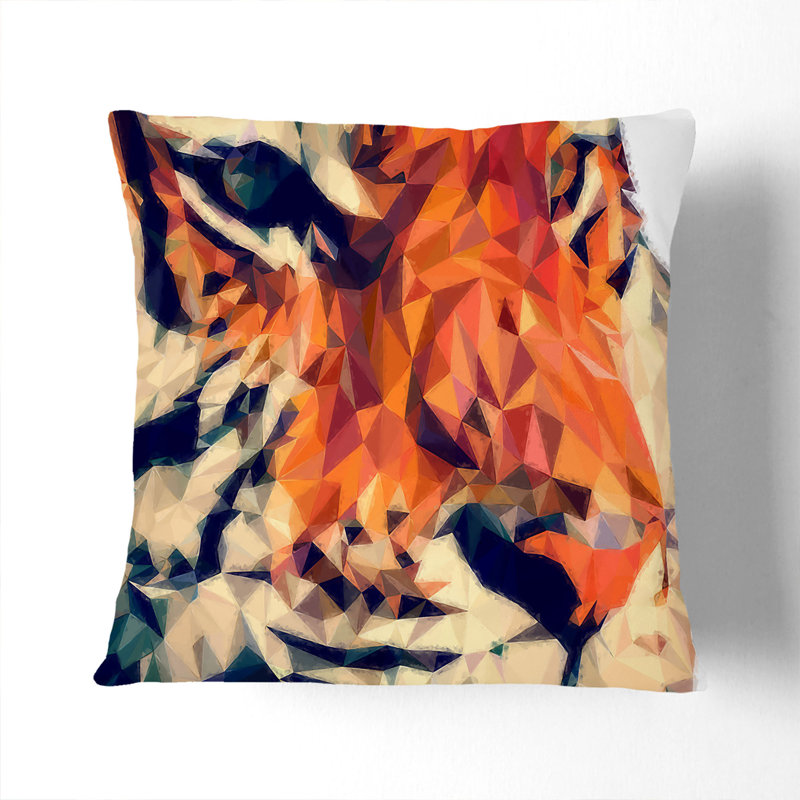 Animal Print Square Cushion, 55cm H x 55cm W x 20cm D