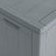 17 Stories Garden Storage Box 90L Grey PP Wood Look