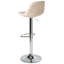 Swivel Upholstered Adjustable Height Bar Stool-478110543