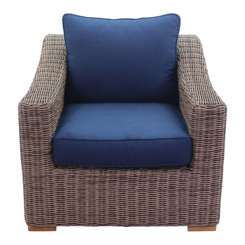 Chaise de terrasse avec coussins Janet