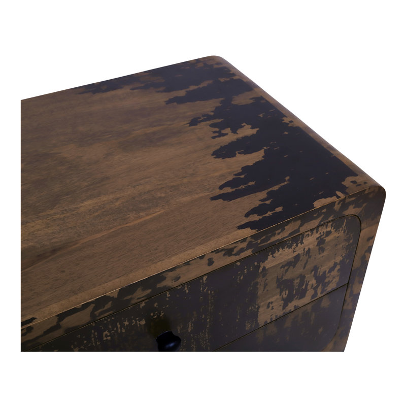 Iris Nightstand Distressed Black
