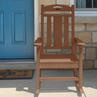 Chaise berçante pour foyer en PEHD