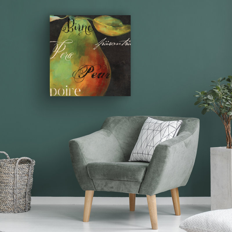 Art sur toile «Bachelor Sasha peint poire I», H 18 po x l 18 po