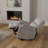 Plush Fabric Power Lift Chair In Lucie Dove