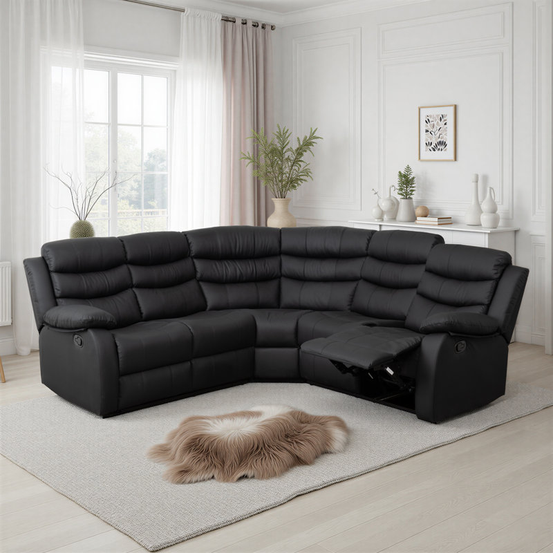 Sectional, Black Upholstery