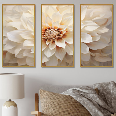 Minimalisme Dahlia I - ensemble de décoration murale Dahlia
