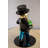 Altabelli Abstract & Geometric Walking Monopoly Man with Money Bag on Black Base Resin Statue 10" x 10" x 16"H