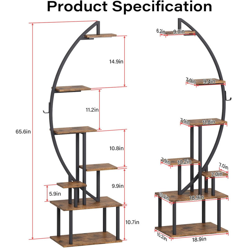 Double Layered Trapezoidal Bookshelf