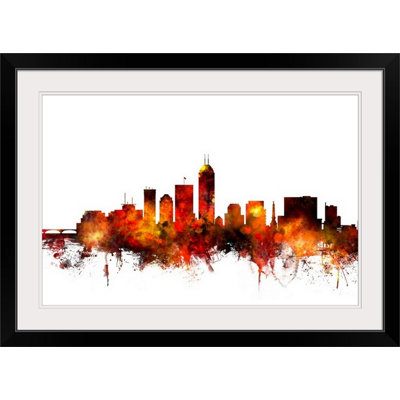 «Francy Indianapolis Indiana Skyline» par Michael Tompsett, impression