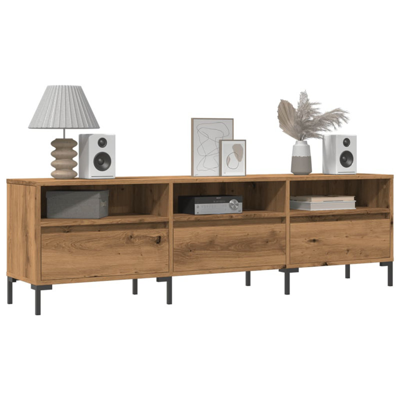 Meagyn TV Cabinet 150x30x44,5 cm Engineered Wood, Artisan Oak