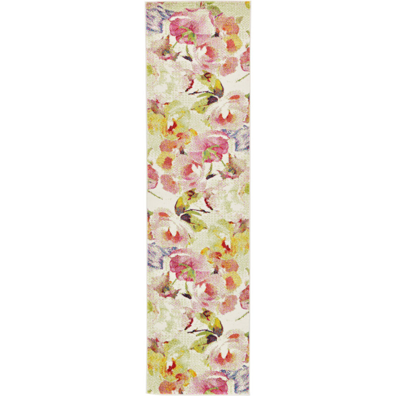 Adelinah Floral Indoor Rug, Runner 2'7" x 10'