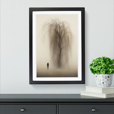 Weeping Willow Minimalism - Framed Print