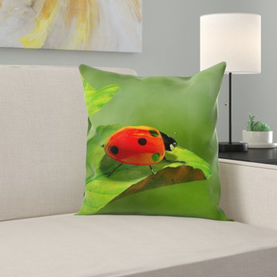 Ladybird Throw Pillow