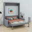 Lit escamotable mural Murphy avec coussin