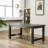 Antique Black Finish Rectangular Wood Dining Table