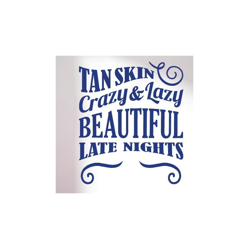Non-Wall Damaging Wall Decal, Dark Blue, Large