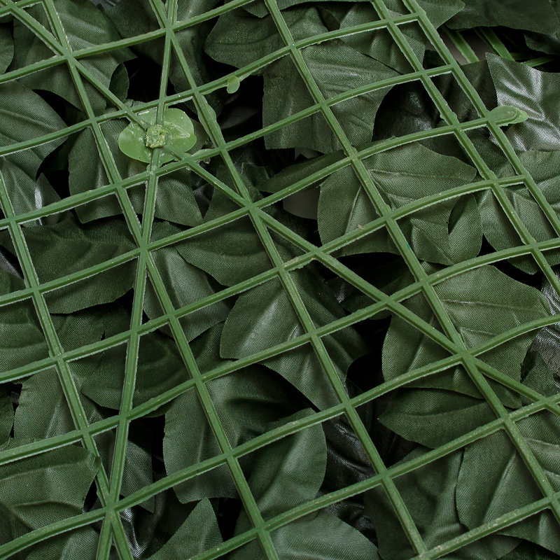 Clôture d'intimité artificielle en forme de feuille de patate douce
