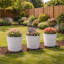 Suvanna Pot Planter Concrete Effect Recycled Plastic Outdoor Planter-119308120-119308123