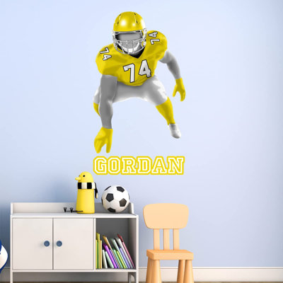 Adhésif décoratif joueur de football Lineman