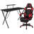Bridesdale Gaming Bundle-Cup/Headphone Desk & Reclining Footrest Chair-692724023