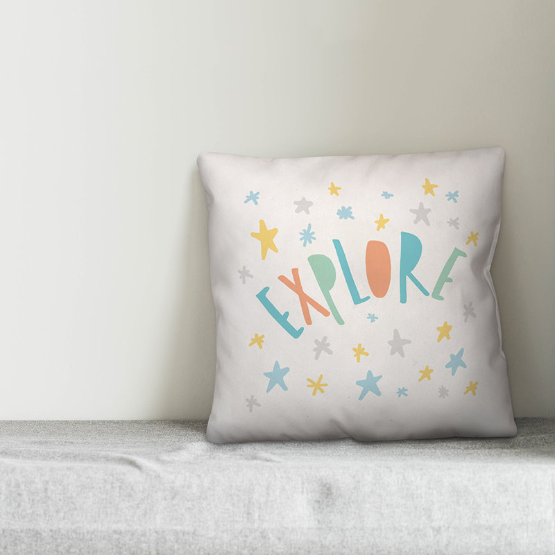 Textual Throw Pillow