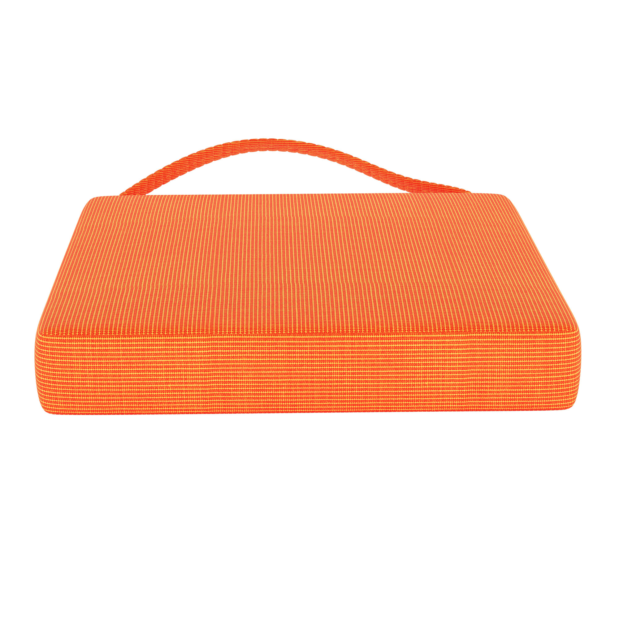 Sunbrella® Indoor/Outdoor Dining Chair Cushion, Sunbrella Upholstery Tangerine Sunbrella® Canvas