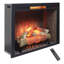 33 Inch Infrared Electric Fireplace Insert, Touch Panel Home Decor Heater,Smokeless Firebox .With Fixed Trim Kit .With Crackling Sound